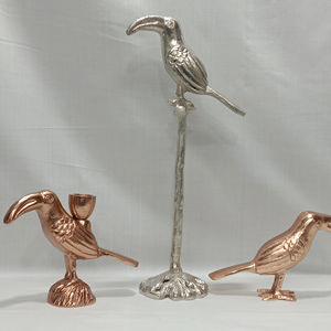 เชิงเทียนรูปนกออกแบบเองได้สไตล์รูปปั้นสัตว์หรูหราสำหรับวางบนโต๊ะในบ้านโรงแรม - Product Image 1