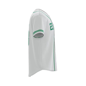 Camiseta de Béisbol Blanca Barata de Manga Corta OEM, Fabricante de Camisetas de Béisbol con Estampado por Sublimación al por Mayor - Product Image 4