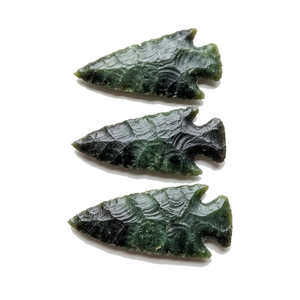 Puntas de flecha de piedra, cristal de serpentina verde natural, puntas de flecha de jaspe elegante curativas, cristal para mayoristas de piedras preciosas - Product Image 2