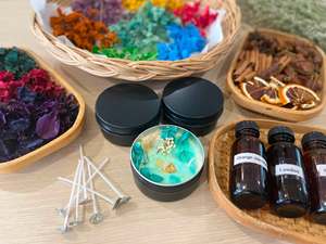 Vela Aromática Artesanal de Cera de Soya con Fragancia Oriental, Ecológica, en Lata Metálica, Moderna y Decorativa, para Aromaterapia en el Hogar - Product Image 3