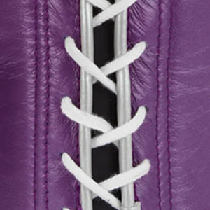 Gants de boxe en cuir violet à lacets pour adultes, équipement de sparring, entraînement de boxe, fabricant professionnel, gants de boxe durables - Product Image 3