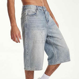 Shorts décontractés urbains tendance pour hommes, inspirés du style jeans et jorts, streetwear confortable - Product Image 5