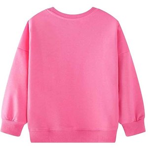 Sudadera con Capucha Oversize Rosa para Mujer, de Manga Larga, con Estampado Frontal, Informal, para Otoño - Product Image 2