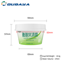 Envase de 170 ml con Impresión IML, Moldeado por Inyección, de Plástico PP, para Helado, Yogur, Pudín, con Tapa y Cuchara
