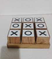 Jeu de Tic Tac Toe de luxe fait main en résine époxy, thème dessin animé, plateau XO, statue en résine, décoration d'intérieur, cadeau