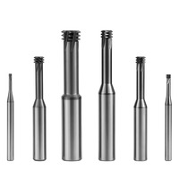 Fraise à fileter métrique en carbure monobloc de haute précision, 3 cannelures, M1 M2 M3 M4-M16, fraise à fileter CNC pour usinage des métaux
