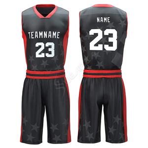 Maillot de basket-ball personnalisé, uniforme de haute qualité, vente en gros, pratique, en Stock, européen - Product Image 5