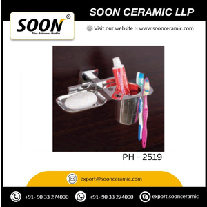 ชุดที่วางสบู่และราวแขวนผ้าเช็ดตัวสแตนเลสแบบติดผนัง ขนาด 60 ซม. ทนทานต่อการเกิดสนิม รุ่น Phonic Chrome Finish Contemporary - Product Image 5
