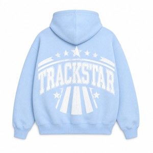 เสื้อฮู้ดดี้ Trackstar OEM ODM แบบสั่งทำได้ ยูนิเซ็กส์ ทรงโอเวอร์ไซส์ ผ้าฟลีซ สตรีทแวร์ แฟชั่นสตรีท ขายส่ง TS-HD-054 - Product Image 5