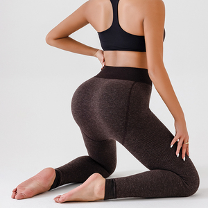 Leggings de Yoga sin Costuras para Mujer al por Mayor con Logotipo Personalizado, Transpirables y Antibacterianos, Jacquard - Product Image 5