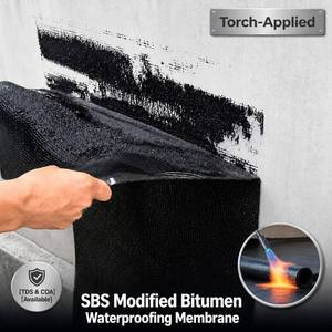 Membrane d'étanchéité bitumineuse <span class=keywords><strong>SBS</strong></span> modifiée, épaisseur 3mm 4mm 5mm, à souder au chalumeau, directement de l'usine - Product Image 2