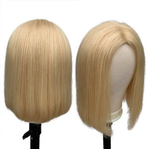 Cabello Humano Virgen 100% al por Mayor, Transparente HD para Peluca, Corte Bob <span class=keywords><strong>Corto</strong></span> 13x4, <span class=keywords><strong>Rubio</strong></span> Rojizo, Encaje sin Pegamento - Product Image 6