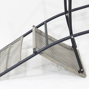 Comehome Chaise pliable en fer et plastique, siège extra large, confort résistant aux UV - Product Image 6