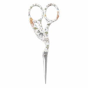 Safari Animal Print Crane Style Embroidery <b>Scissors</b> 4.5 Inches Stainless Steel Sharp Tip <b>Sewing</b> Needlepoint <b>Scissors</b> - Product Image 1