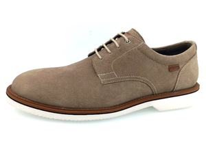 Chaussures habillées marron en similicuir suédé pour hommes, à lacets, respirantes, avec semelle extérieure en caoutchouc antidérapante, semelle intermédiaire et doublure en maille, idéales pour le bureau et toutes occasions. - Product Image 2