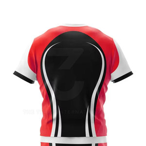 Uniforme de Rugby Transpirable con Impresión Personalizada Directo de Fábrica, Conjunto de Ropa Deportiva de Poliéster de Alta Calidad, Secado Rápido, MOQ Bajo - Product Image 5