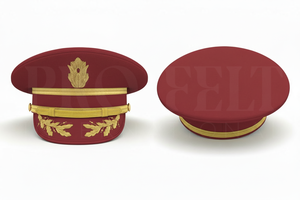 Adjustable Wool Polyester Premium Quality OEM Hand Made Embroidery Brim Peak <b>Caps</b> Latest Design Comfortable Uniform Visor <b>Hats</b> - Product Image 6