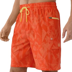 <b>Shorts</b> Polyester or <b>Nylon</b> Geometric Print Swim <b>Shorts</b> Quick Dry Casual Style Woven Polyester Drawstring Waist from Bangladesh - Product Image 2