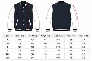 Navy Blue Varsity <b>Jacket</b> A V Patch Embroidery <b>White</b> Sleeve Letterman Coat Classic Baseball Bomber College Streetwear Apparel - Product Image 6