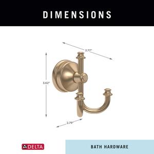 Crochets doubles en métal de qualité supérieure, organisateur mural durable et gain de place - Product Image 5