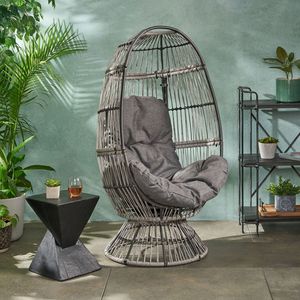 Silla Giratoria Tipo Huevo RESEDA, Columpio de Patio Cómodo con Diseño Premium - Product Image 3