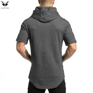 Hot Sale Gym <b>Workout</b> Bodybuilding Half Sleeve Tight Fit <b>Hoodie</b> Wholesale Custom Cheap Short Sleeve Exercise <b>Hoodie</b> - Product Image 6