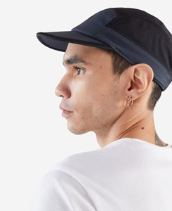 Gorra de Béisbol de Malla de 5 Paneles Azul Marino Unisex Hecha a Medida, Ajustada, Transpirable, Deportiva, con Patrón Sólido, para Primavera/Verano, de Bajo Costo - Product Image 3