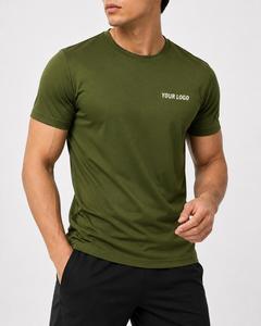T-shirt personnalisé pour homme, manches courtes, col rond, séchage rapide, coupe classique, jersey 180 grammes, impression par transfert thermique, logo sur le devant - Product Image 5