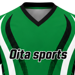 Manufacturer Custom Green Black White Sublimated Volleyball Jersey Short Sleeve Team Sports Wear Training Competition Shirt - Product Image 5