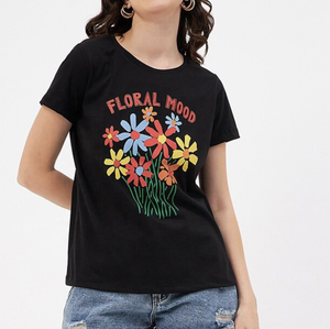 Camiseta holgada de algodón 100% de gran tamaño para mujer, hombros caídos de alta calidad - Product Image 2