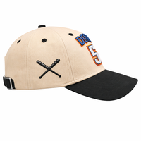 Casquettes de baseball personnalisées brodées en relief |   Casquette unisexe OEM en toile 100 % coton respirante et imperméable à 6 panneaux, pour équipe, en gros, marque privée