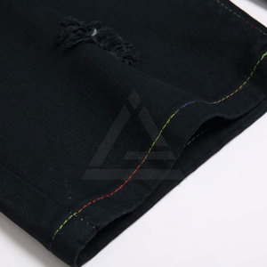 <b>Men</b> Distressed <b>Jeans</b> Shorts Washed Casual Stretch Summer Fashion Streetwear Comfortable Daily Wear For Outdoor Activities - Product Image 5