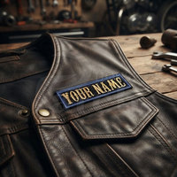 Écussons brodés pour motards, badges personnalisés pour gilet de motard, patchs personnalisés avec des broderies détaillées de qualité supérieure