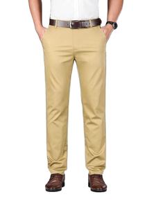 กางเกงทางการสำหรับผู้ชายกางเกงลำลองแฟชั่นล่าสุดสำหรับผู้ชายผ้าฝ้าย100% งาน OEM ดีไซน์ตามสั่ง - Product Image 6