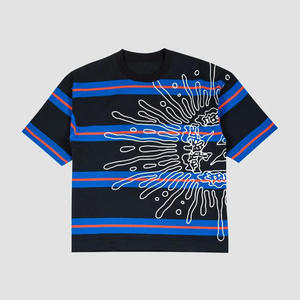 T-shirt décontracté pour homme haut de gamme, en coton, style rétro délavé, coupe ample, impression DTG personnalisée et design dessiné à la main - Product Image 2