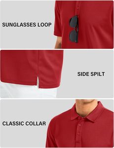Proveedor al por Mayor de Camisetas para Hombre, Tejido de Primera Calidad en Spandex/Poliéster, Manga Corta, Ropa Casual de Golf, Transpirable, Suave al Tacto, Corte Regular - Product Image 4