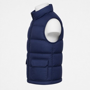<b>Men</b> Puffer <b>Vest</b> Warm Quilted Design Comfortable Fit Lightweight Durable Fabric Sleeveless Outerwear For Outdoor Activities - Product Image 3