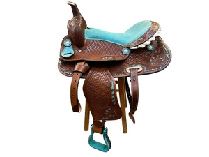 Selle en cuir la plus vendue avec cadre durable et finition luxueuse pour l'équitation, disponible à prix réduit - Product Image 2
