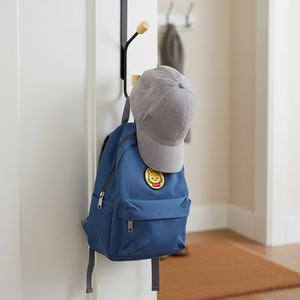 Crochets de suspension en métal multi-usages pour vêtements, chapeaux, sacs à dos et articles essentiels pour la maison, ensemble écologique de deux crochets - Product Image 1