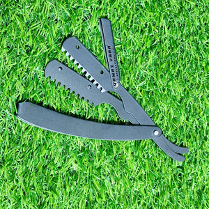 มีดโกนตัดผมมืออาชีพ สแตนเลสสตีล ปรับระดับได้ พร้อมใบมีดเปลี่ยนได้ คมกริบ ใบมีดเดี่ยว - Product Image 1