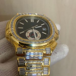 Reloj de Diamantes Cultivados en Laboratorio de Alta Calidad, Totalmente Personalizado, para Hombre, Estilo Hip Hop, Regalo de Joyería de Diamantes - Product Image 5