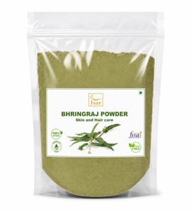Polvo de Hoja de Bhringraj Premium 100% Puro y Natural para el Crecimiento del Cabello, Reduce la Caída del Cabello, Fortalece las Raíces - Product Image 1