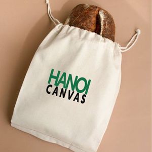 Stylish Eco Friendly Jute Bread <b>Bag</b> with Printed Logo for Branding and Packaging - Product Image 4