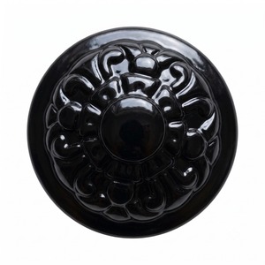 Bouton de tiroir décoratif en métal, motif floral, technique de moulage à la main, personnalisable, pour armoire ou meuble, à pousser ou à tirer - Product Image 2