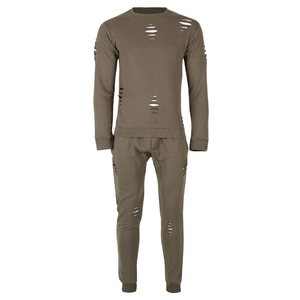 <b>Top</b> Quality Wholesale Men's Distressed Tracksuit Solid Color Latest Casual Use Breathable Stylish Customized Men's Tracksuit - Product Image 5