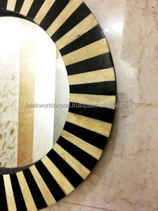 Cadre de miroir incrusté de résine de luxe pour la décoration intérieure Miroir décoratif personnalisé de Falak World Export - Product Image 2