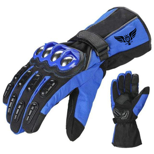 Guantes de Motociclismo Azules, Impermeables, de Invierno, para Protección al Conducir - Product Image 1