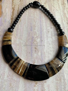 Handmade Buffalo Horn Necklace for Women Long Chain Fashionable <b>Bangles</b> for Party Wending By Falak World Export - Product Image 3