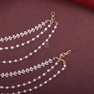 Tira Pearl CZ Fashion Ear Chains - Product Image 2