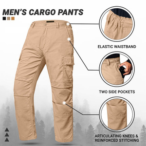 Custom Cargo <b>Work</b> Pants Mens Heavy Duty Utility <b>Trousers</b> Multi Pocket Workwear Custom Logo Industrial Safety Apparel - Product Image 2